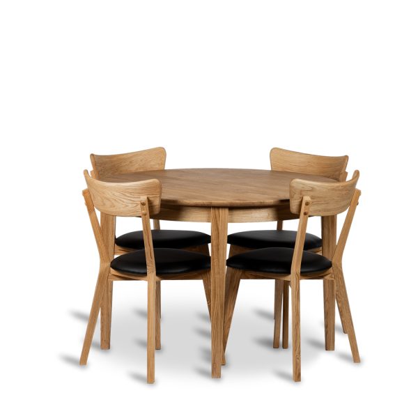 Rönne med 4 Växjö Stolar