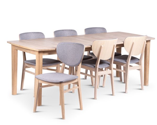 Kivik med 6 Fårö Stolar