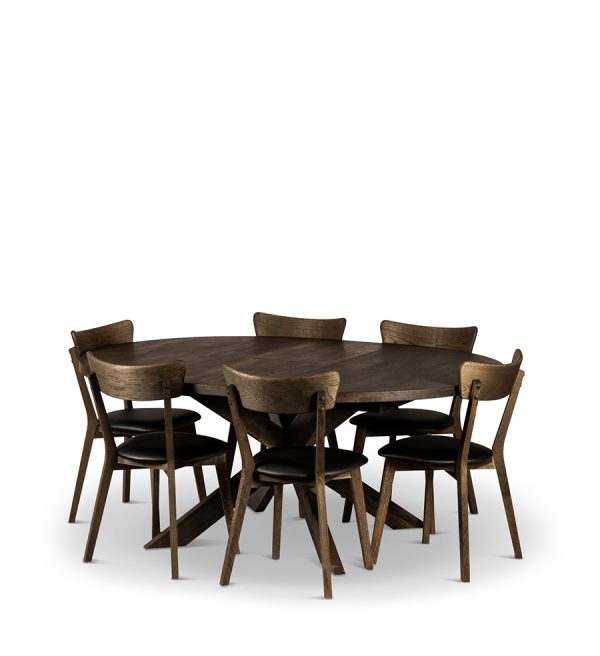 Hemse med 6 Ekeby Stolar